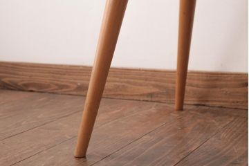 ヴィンテージ家具　イギリスビンテージ　ERCOL(アーコール)　フープバック　布張り座面のウィンザーチェア(ダイニングチェア、ワークチェア、椅子、ウインザーチェア)(3)