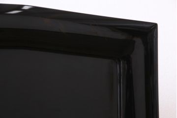 中古　伝統工芸　白峯作　漆塗り　鎗金・沈金蒔絵　山水図の衝立(パーテーション)