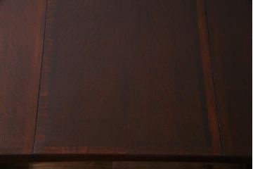 イギリス　アンティーク家具　オーク材　重厚な佇まいのドローリーフテーブル(エクステンションテーブル、ダイニング)