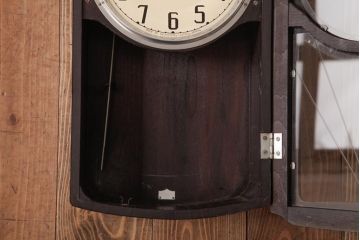 レトロ雑貨　精工舎(SEIKOSHA、セイコー)　内部交換済・電池式　14DAY　掛時計(柱時計、振り子時計、古時計)