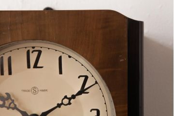 レトロ雑貨　精工舎(SEIKOSHA、セイコー)　内部交換済・電池式　14DAY　掛時計(柱時計、振り子時計、古時計)