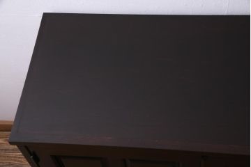 当店リメイク家具　北海道民芸家具　落ち着きのある佇まいの2WAYサイドボード(衣装箪笥、収納棚)