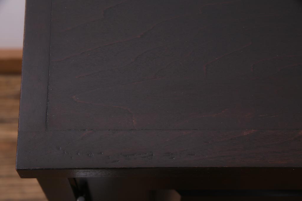 当店リメイク家具　北海道民芸家具　落ち着きのある佇まいの2WAYサイドボード(衣装箪笥、収納棚)