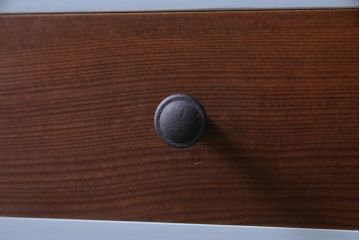 ラフジュ工房オリジナル　ペイント家具　古材使用　くすんだカラーが魅力的な薄型ブックシェルフ(収納棚、本棚、ウッドシェルフ)
