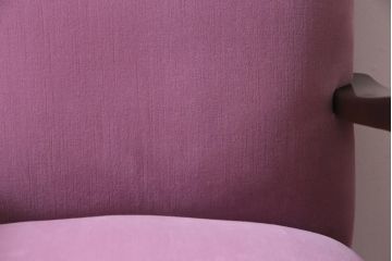 ビンテージ家具　大正ロマン　樺(カバ)材　クラシカルなデザインの1Pソファ(1人掛け、アームソファ)(1)