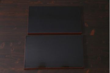 アンティーク雑貨　朱塗　金蒔絵　木製盆(漆器)