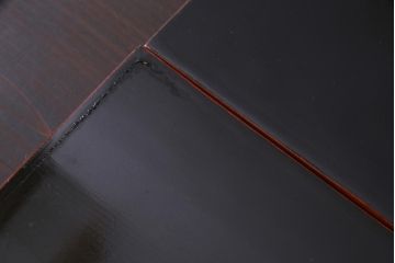 アンティーク雑貨　朱塗　金蒔絵　木製盆(漆器)