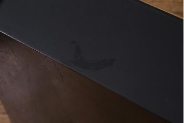 アンティーク雑貨　明治十年　黒塗梨地　金蒔絵　木製文箱(漆器硯箱)