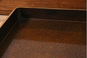 アンティーク雑貨　明治十年　黒塗梨地　金蒔絵　木製文箱(漆器硯箱)
