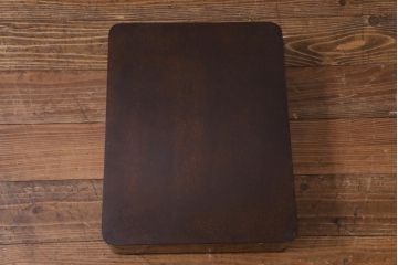 アンティーク雑貨　明治十年　黒塗梨地　金蒔絵　木製文箱(漆器硯箱)