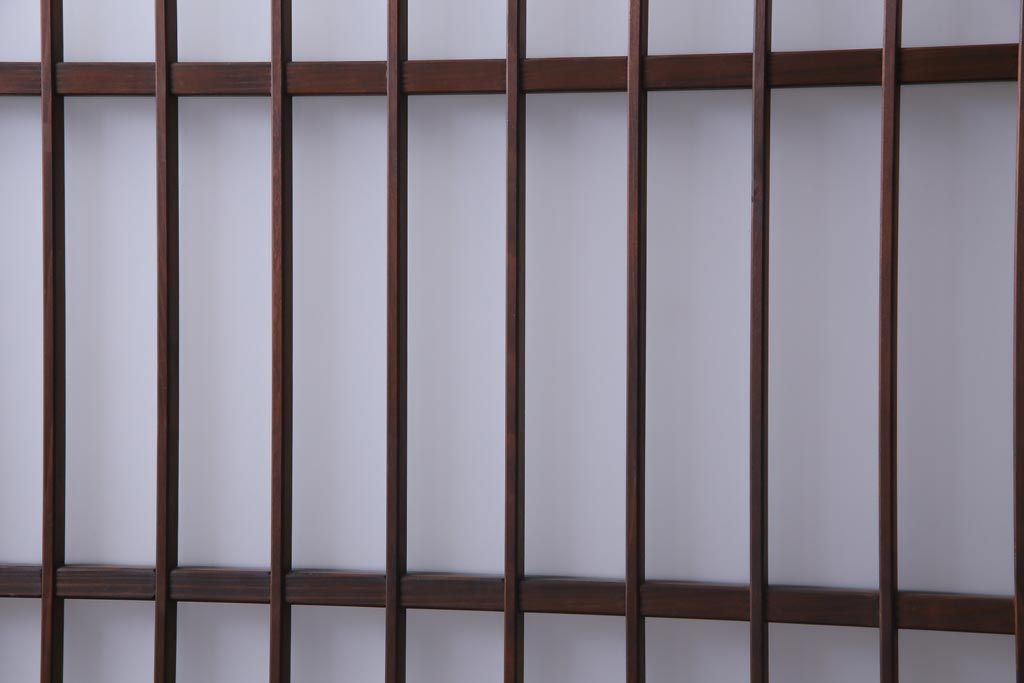 昭和期　当店オリジナルガラス入り　腰板ケヤキ材　腰付雪見　品の良いレトロなガラス戸4枚セット(引き戸、建具)