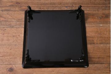 アンティーク雑貨　輪島塗　金蒔絵　鯉の図　木製お膳5客セット(漆器、脚付膳、和食器)(R-036276)