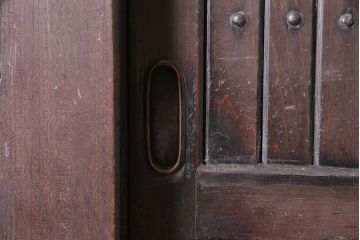 アンティーク家具　前面ケヤキ材・ヒノキ材　四尺水屋箪笥(R-036280)