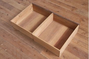 レトロ家具　昭和中期　カバ材　戸棚(収納棚、キャビネット、サイドボード、店舗什器)(R-036286)