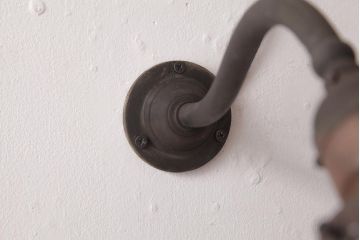 アンティーク照明　昭和初期　フリルシェードがおしゃれな西洋風のウォールランプ(壁付け照明)