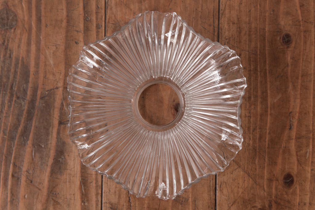 アンティーク照明　昭和初期　フリルシェードがおしゃれな西洋風のウォールランプ(壁付け照明)