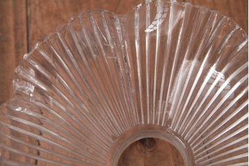 アンティーク照明　昭和初期　フリルシェードがおしゃれな西洋風のウォールランプ(壁付け照明)