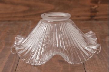 アンティーク照明　昭和初期　フリルシェードがおしゃれな西洋風のウォールランプ(壁付け照明)