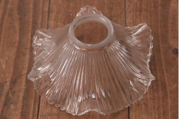 アンティーク照明　昭和初期　フリルシェードがおしゃれな西洋風のウォールランプ(壁付け照明)