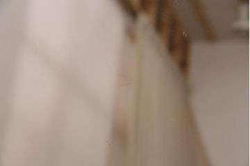 アンティーク雑貨　昭和初期　タモ材　木目が美しい和モダンな鏡台(ドレッサー、ミラー)(R-036295)