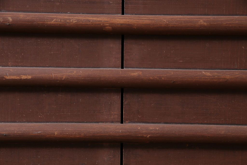 アンティーク家具　前面ケヤキ材・ヒノキ材　六尺京水屋箪笥キャビネット(収納棚)(R-036296)