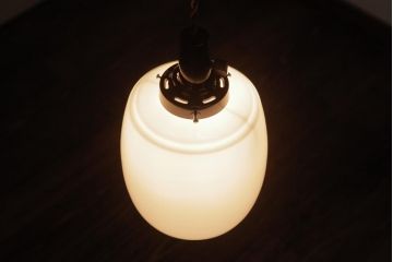 レトロ照明　シンプルで馴染みやすい昭和レトロの筒型吊り下げ照明(天井照明)(1)
