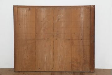 アンティーク家具　明治期　桟の引き戸が魅力の六尺収納箪笥・重ね(キャビネット、水屋箪笥)(R-036318)