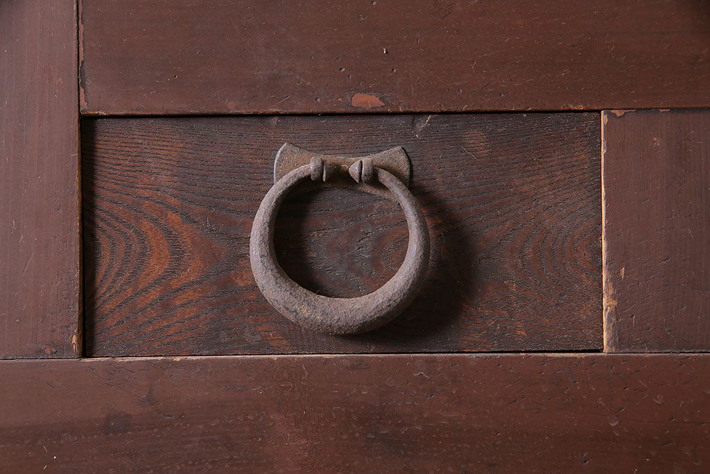 アンティーク家具　前面ケヤキ材・ヒノキ材　六尺京水屋箪笥サイドボード(カウンター、テレビ台)(R-036329)