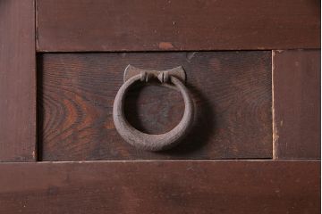 アンティーク家具　前面ケヤキ材・ヒノキ材　六尺京水屋箪笥サイドボード(カウンター、テレビ台)(R-036329)