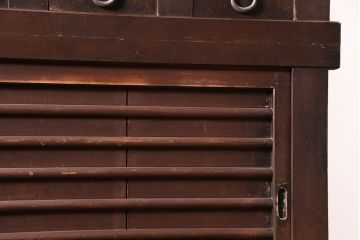 アンティーク家具　前面ケヤキ材・ヒノキ材　六尺京水屋箪笥サイドボード(カウンター、テレビ台)(R-036330)