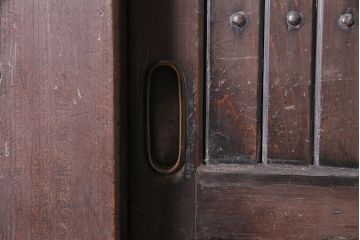 アンティーク家具　前面ケヤキ材・ヒノキ材　近江水屋　四尺水屋箪笥サイドボード(テレビ台、収納棚)(R-036338)