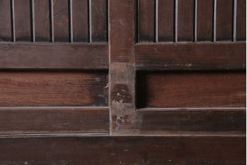 アンティーク家具　前面ケヤキ材・ヒノキ材　近江水屋　四尺水屋箪笥サイドボード(テレビ台、収納棚)(R-036338)