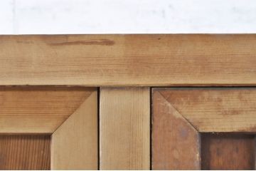 アンティーク家具　ヒノキ材　凝ったつくりの五尺水屋箪笥サイドボード(収納棚、戸棚、食器棚)(R-036344)