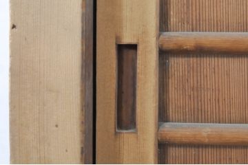 アンティーク家具　ヒノキ材　凝ったつくりの五尺水屋箪笥サイドボード(収納棚、戸棚、食器棚)(R-036344)