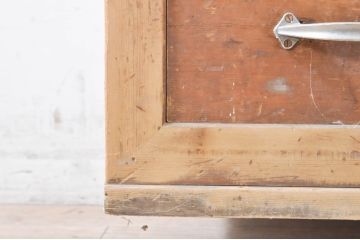 アンティーク家具　ヒノキ材　凝ったつくりの五尺水屋箪笥サイドボード(収納棚、戸棚、食器棚)(R-036344)