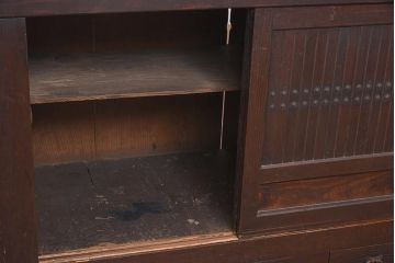 アンティーク家具　明治期　重厚感抜群の近江水屋箪笥テレビボード(テレビ台、ローボード、キャビネット、戸棚、収納棚、サイドボード)(R-036351)