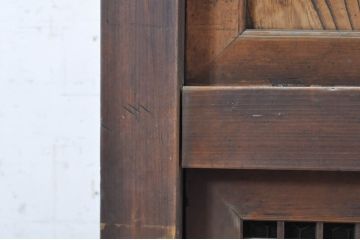 アンティーク家具　前面ケヤキ材・ヒノキ材　四尺水屋箪笥サイドボード(収納棚、戸棚、食器棚)(R-036357)