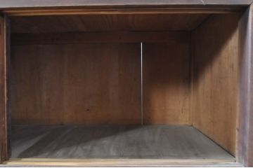 アンティーク家具　前面ケヤキ材・ヒノキ材　四尺水屋箪笥サイドボード(収納棚、戸棚、食器棚)(R-036357)