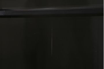 アンティーク家具　昭和初期　ノスタルジックな雰囲気が漂う黒塗りキャビネット(重ね戸棚、戸棚、収納棚、飾り棚)(R-036360)