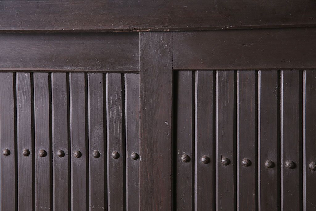 アンティーク家具　シンプルな四尺水屋箪笥(キャビネット、収納棚)(R-036363)