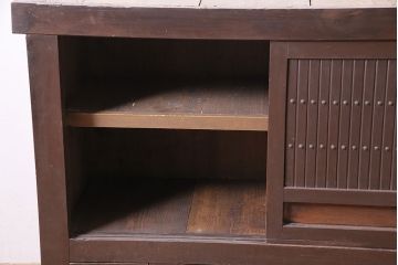 アンティーク家具　シンプルな四尺水屋箪笥(サイドボード、テレビ台)(R-036364)