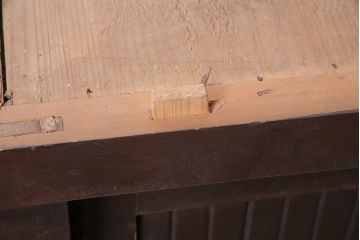 アンティーク家具　シンプルな四尺水屋箪笥(サイドボード、テレビ台)(R-036365)