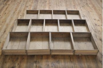 アンティーク家具　明治大正期　前面ケヤキ・ヒノキ材　六尺水屋箪笥キャビネット(収納棚)(R-036366)