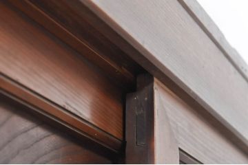 アンティーク家具　明治大正期　前面ケヤキ・ヒノキ材　六尺水屋箪笥サイドボード(収納棚、戸棚)(R-036367)
