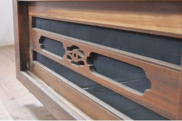 アンティーク家具　明治大正期　前面ケヤキ・ヒノキ材　六尺水屋箪笥サイドボード(収納棚、戸棚)(R-036367)