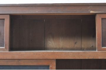 アンティーク家具　明治大正期　前面ケヤキ・ヒノキ材　六尺水屋箪笥サイドボード(収納棚、戸棚)(R-036367)