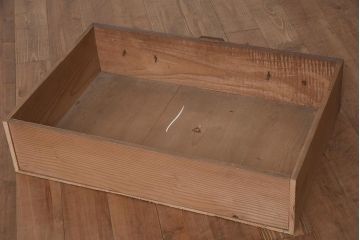 アンティーク家具　明治期　前面ヒノキ・ケヤキ材　収納箪笥キャビネット(テレビ台、水屋箪笥、収納棚、戸棚、サイドボード)(R-036371)