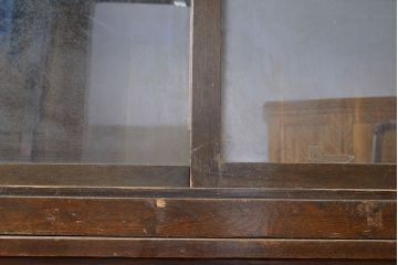 アンティーク家具　重厚な大正ロマンサイドボード(収納棚、飾り棚)(R-036379)