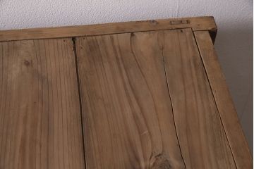 アンティーク家具　ストリップド(剥離)　前面ニレ材　シンプルな戸棚(飾り棚、収納棚)(R-036382)