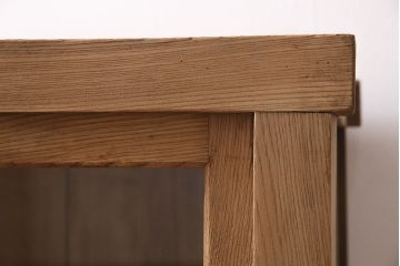 アンティーク家具　ストリップド(剥離)　前面ニレ材　シンプルな戸棚(飾り棚、収納棚)(R-036382)